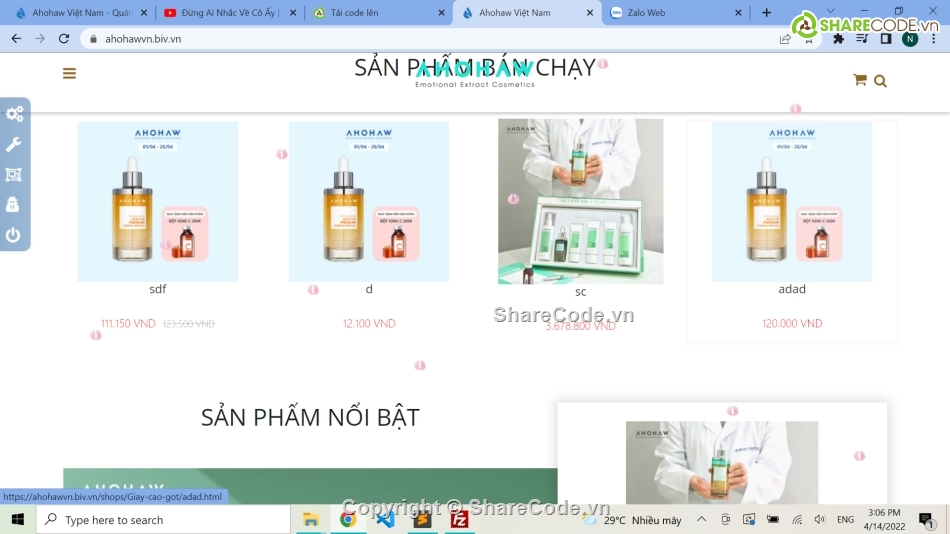 web mỹ phẩm,code website bán hàng,code web mỹ phẩm,website mỹ phẩm